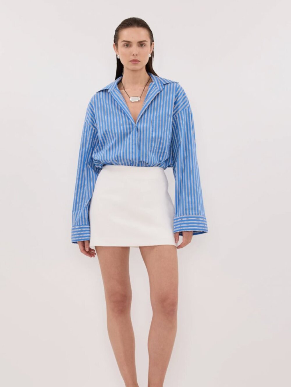 DISSH Soho White Tailored Skort - White - Size 4